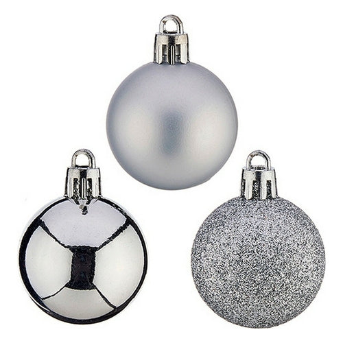 Christmas Ornament Decorations 4 cm Silver PVC 12 x 8 x 8 cm 8 x 8 x 12 cm
