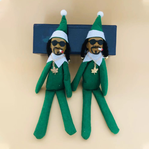 Snoop on A Stoop Christmas Ornaments Elf Doll Kids Gift Toys Creative