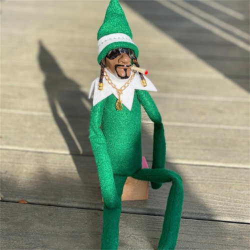Snoop on A Stoop Christmas Ornaments Elf Doll Kids Gift Toys Creative