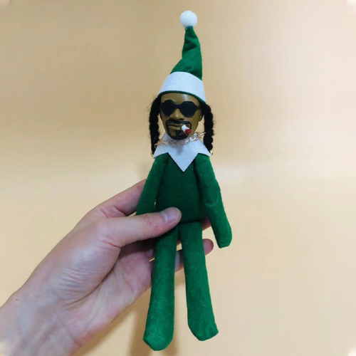 Snoop on A Stoop Christmas Ornaments Elf Doll Kids Gift Toys Creative